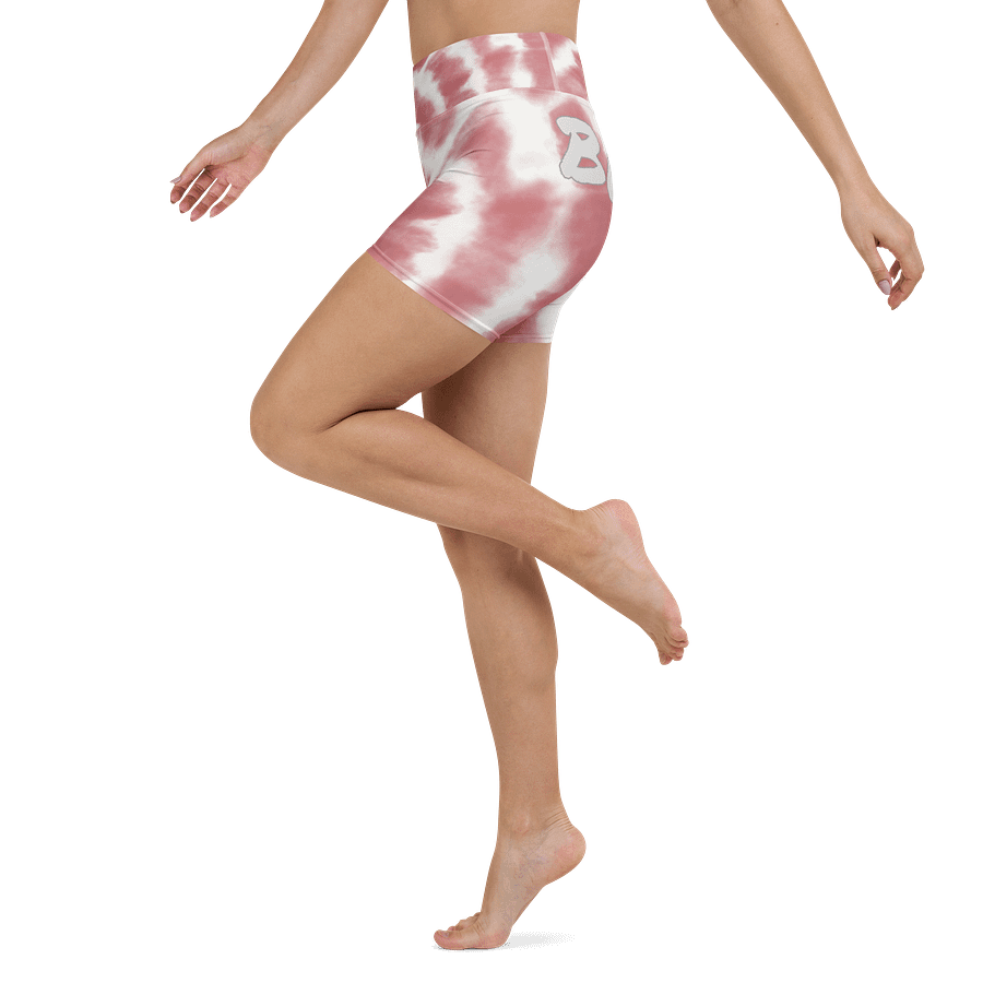 Be Lovely Butterfly Yoga Shorts Women Circle tie dye 2 product image (4)