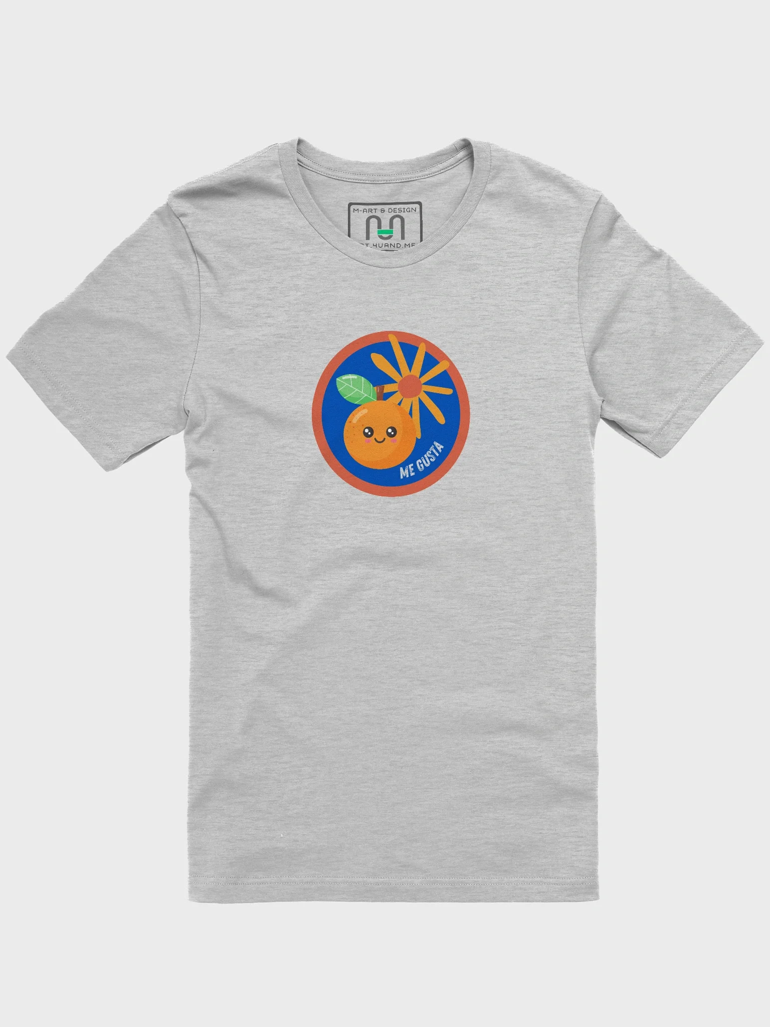 Me Gusta Orange Cartoon T-Shirt product image (1)