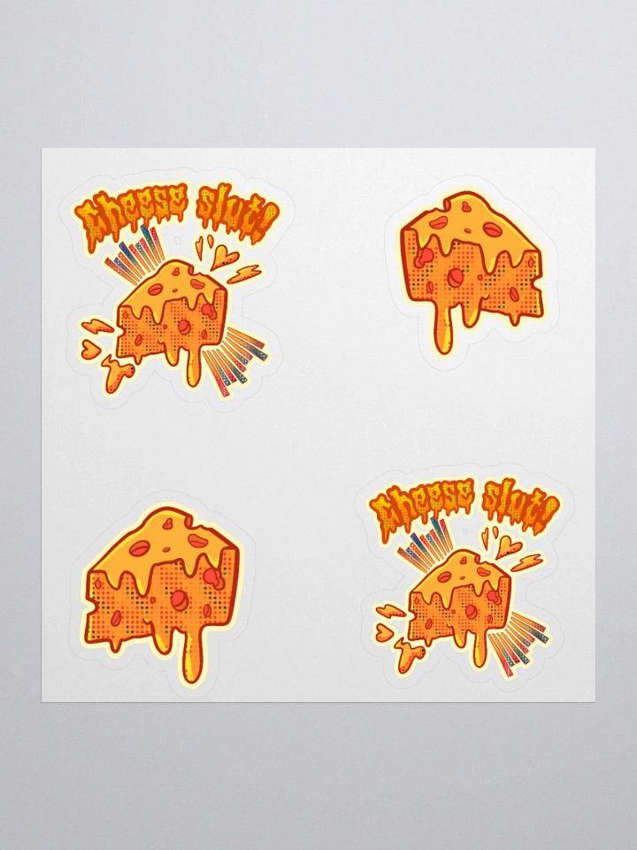 Cheese slut sticker 4pc product image (1)