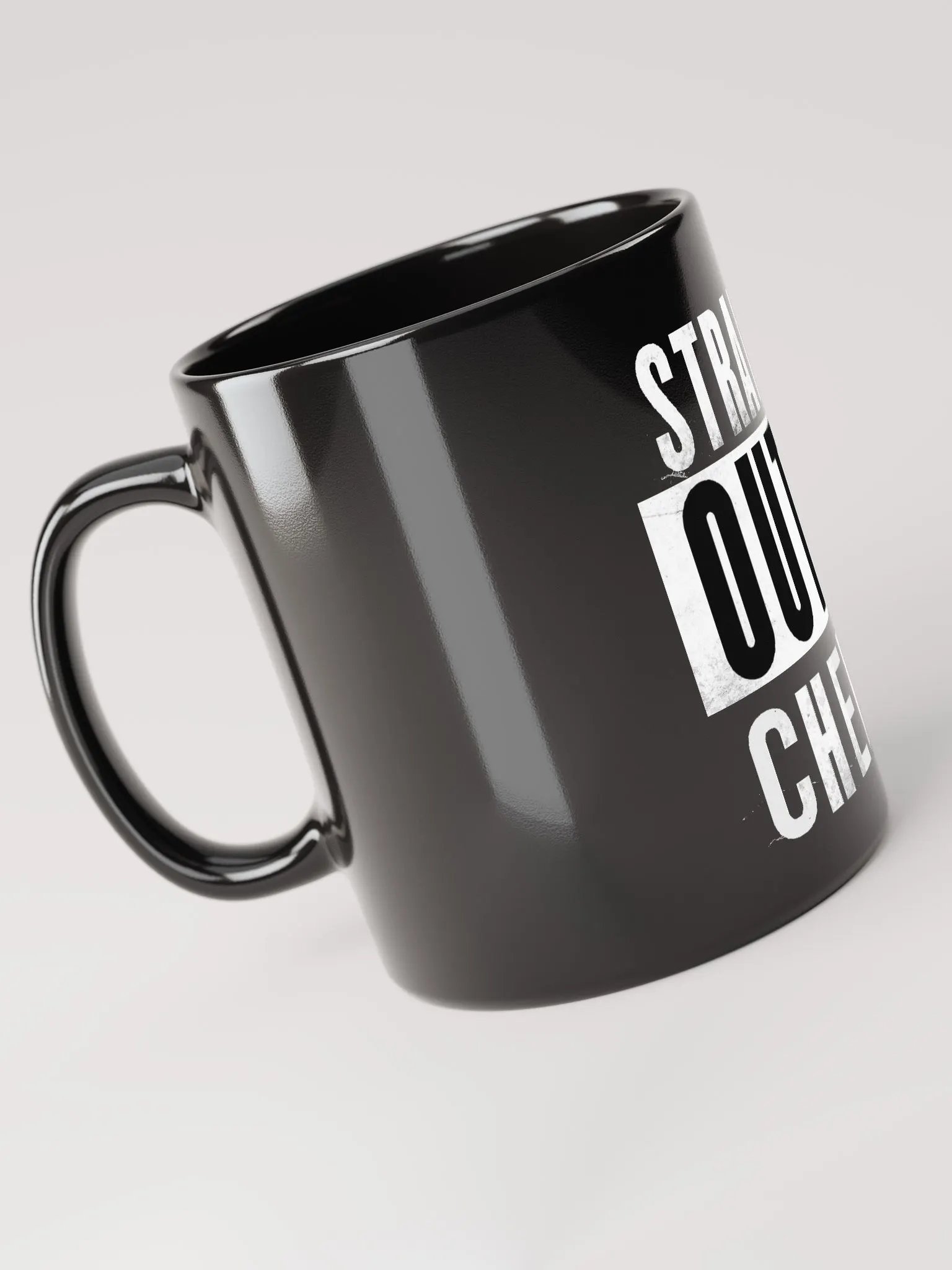 Straight Outta Cherno Black Glossy Mug product image (4)