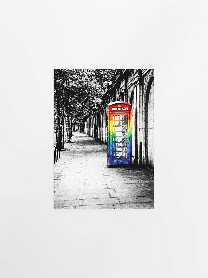 British Telephone Box - LGBTQ Pride Design Matte Poster product image (4)