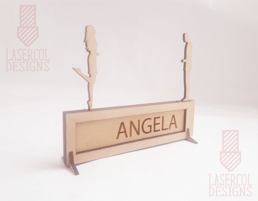 I love you sliding plaque - Laser Cut Files product image (8)