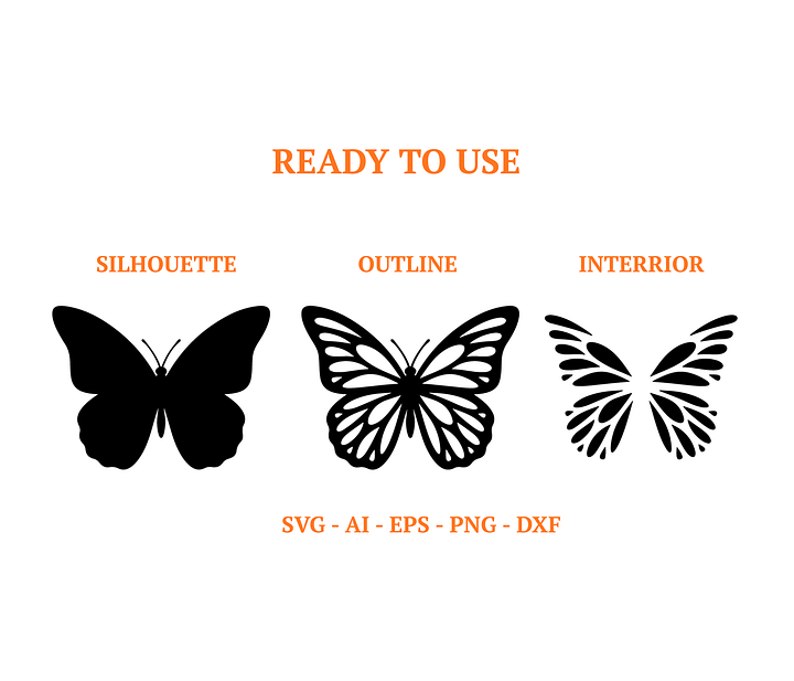 Butterfly SVG Bundle (16 Designs) | Digital Cut Files, Cricut, Silhouette, High-QualityAI,EPS,SVG Download. product image (2)