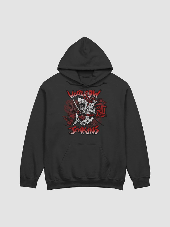 Samurai Shark Black Hoodie product image (1)