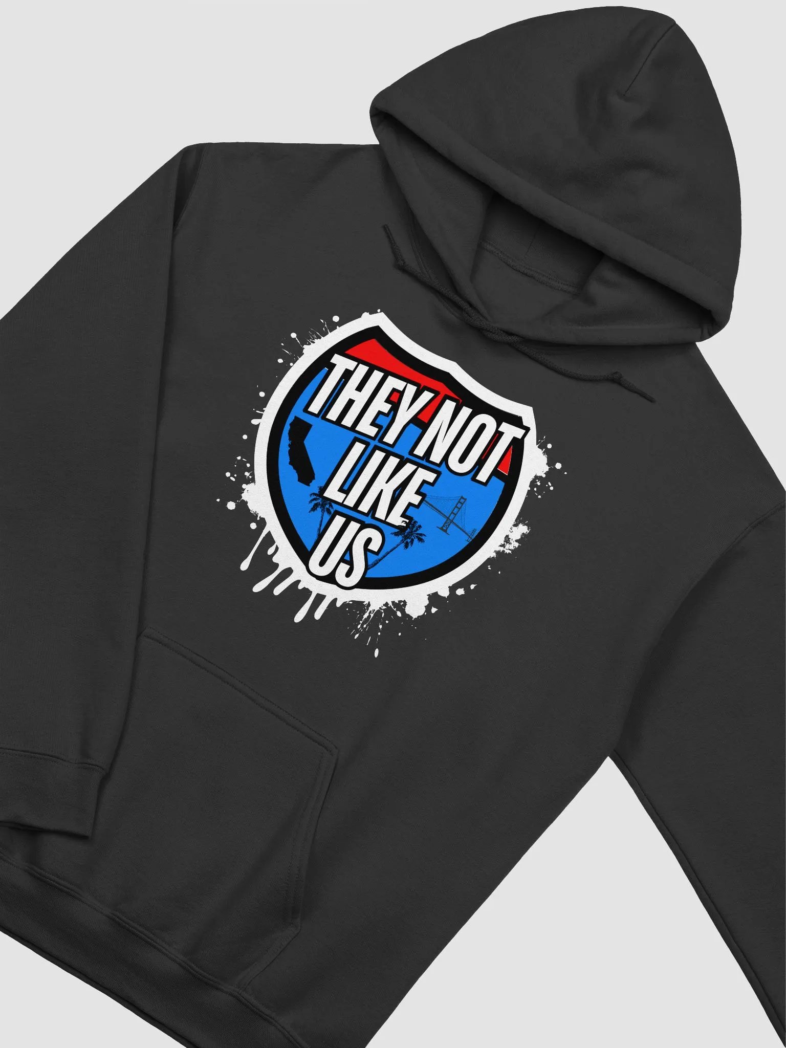 Not Like Us Shield Hoodie (White Logo) product image (2)