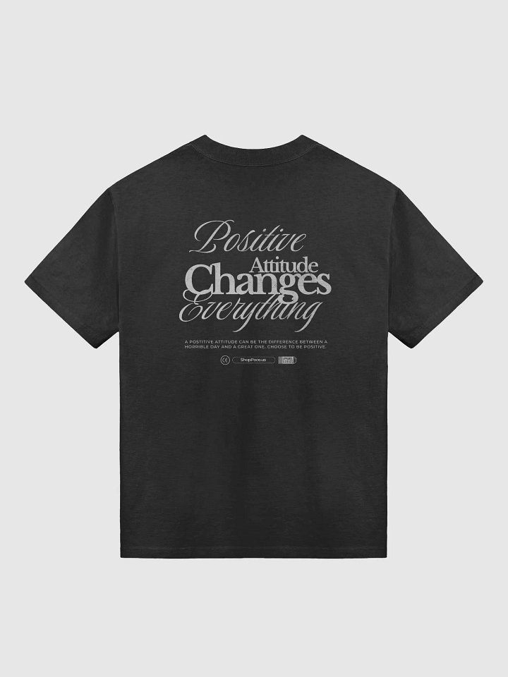 Positive Attitude Changes Everything | Black Tee product image (2)