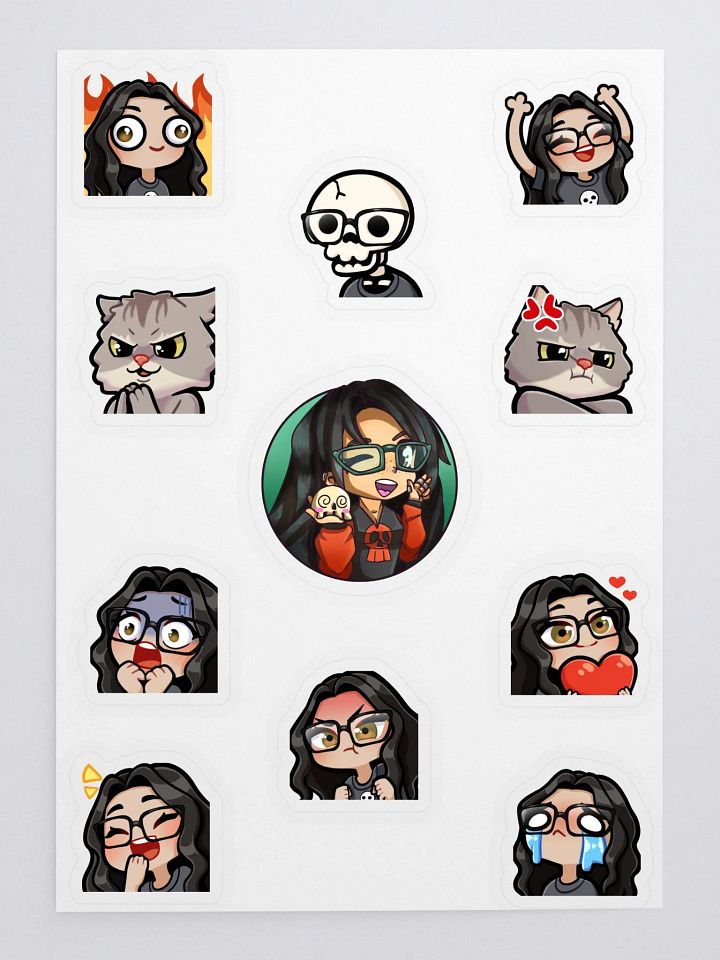 Snowmonk Emoji Sticker Sheet product image (1)