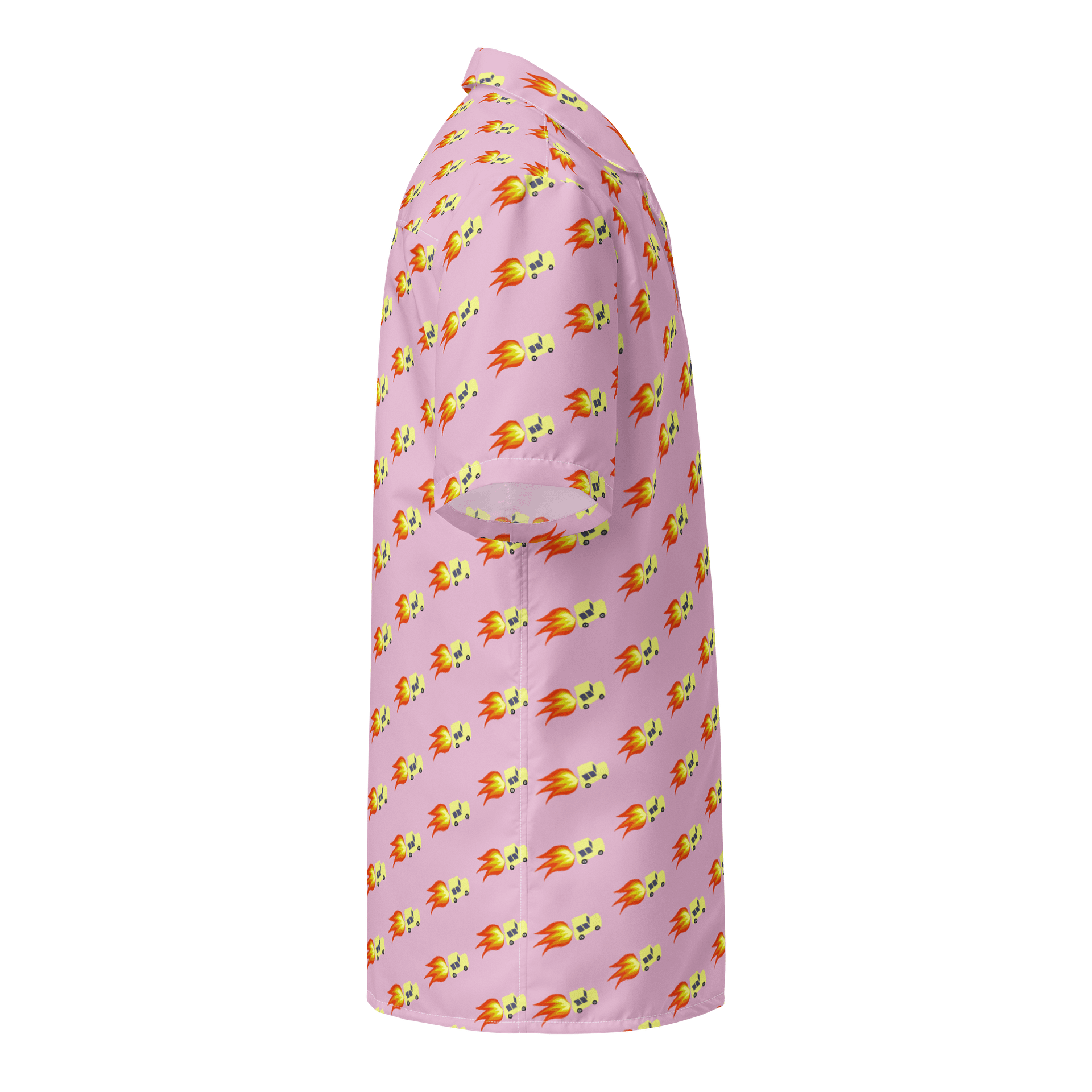Pink Rocket Powered Hawaiian Shirt product image (4)