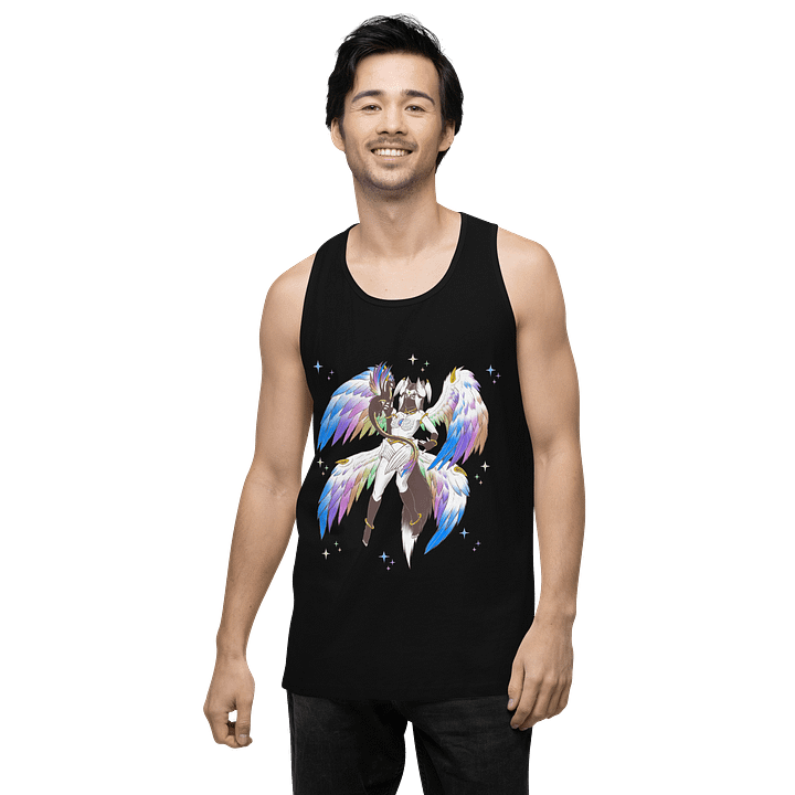 Rainbow Pride Angel Men's Tank Top product image (9)