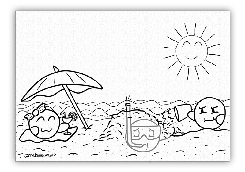 Dango Summer - Coloring page product image (1)