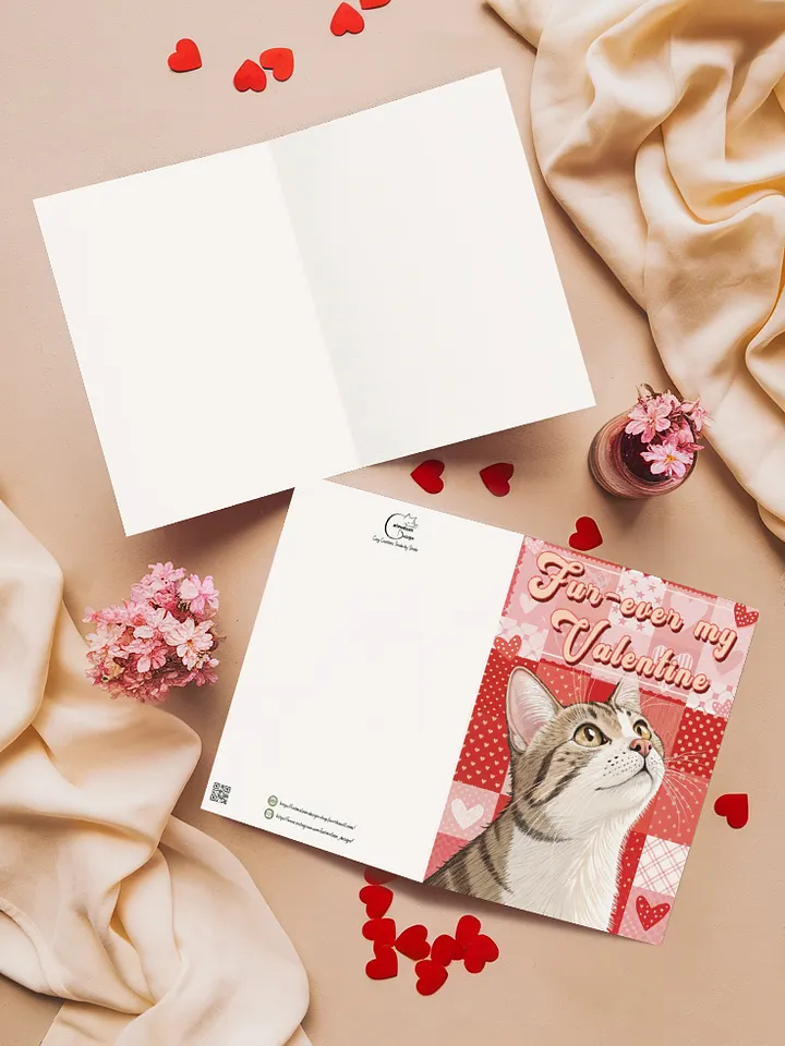 Fur-ever my Valentine - Printable Valentine Card | Digital Download product image (2)