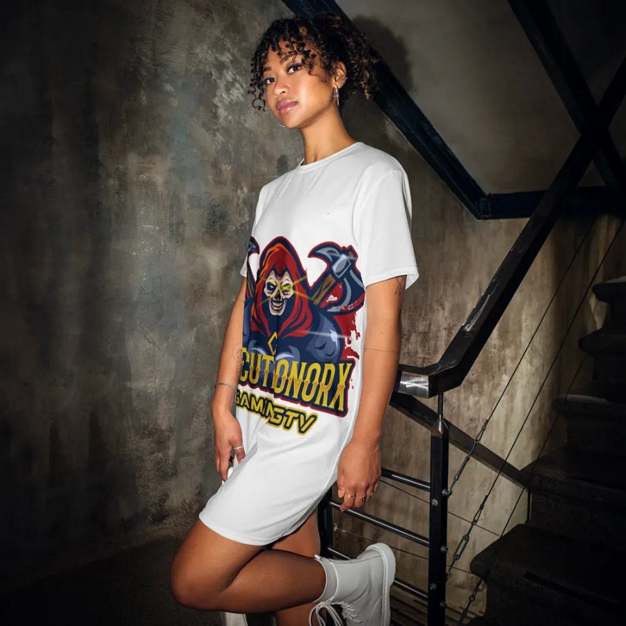 Reaper's Rage All-Over T-Shirt Dress product image (10)