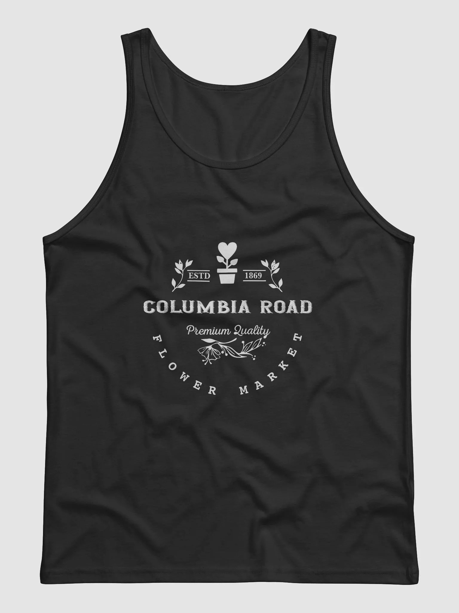 Columbia Road Market Unisex Tank Top (Black) product image (1)