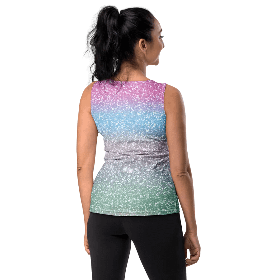 Glitter Unicorn Texture Design Tank Top (6) product image (9)