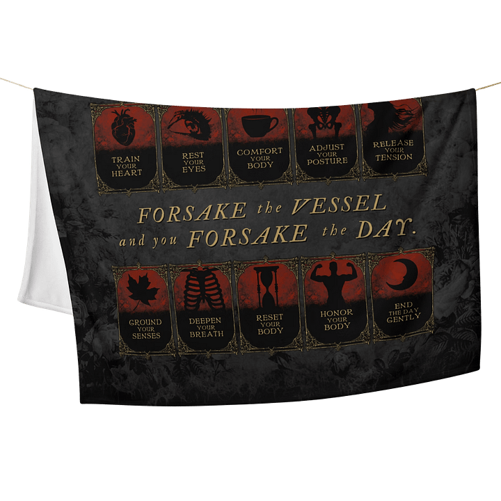 How to Sustain the Mortal Vessel Daily Quest Throw Blanket (50x60) product image (1)