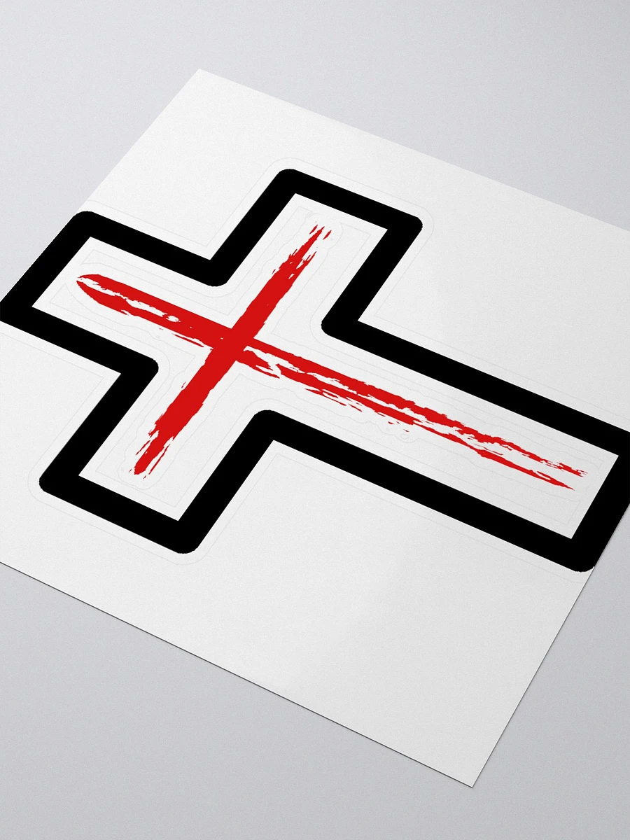 Red Cross With Boarder Sticker product image (3)