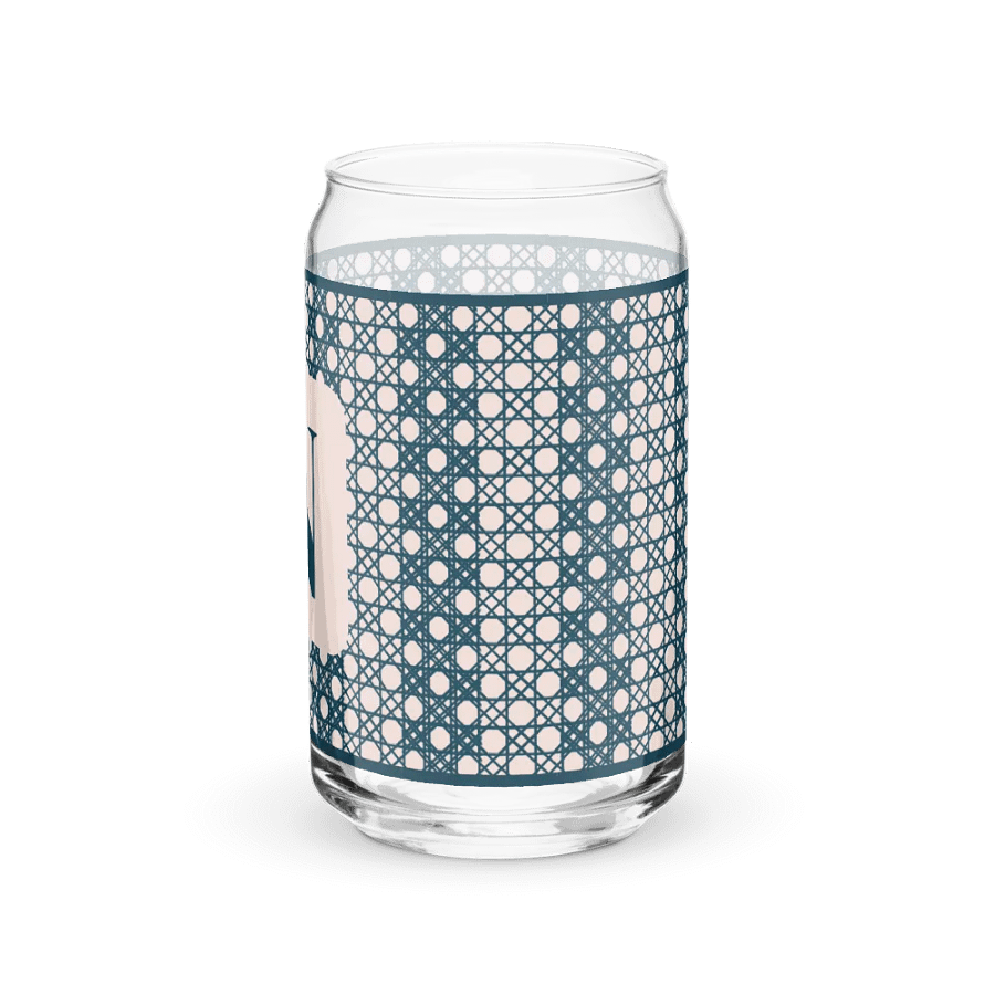 Le Rose Blue Monogram N Can-Shaped Glass product image (5)