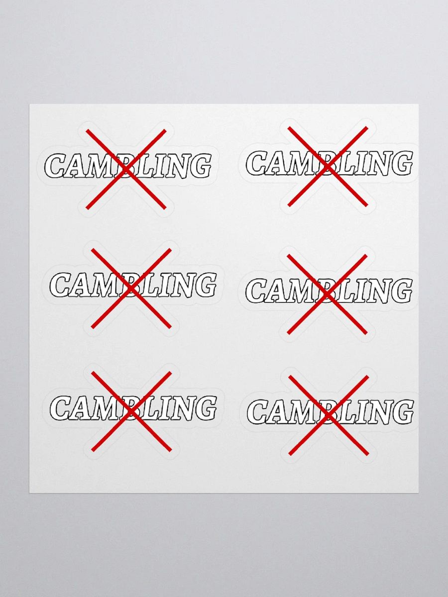Dont Camble Stickers product image (1)