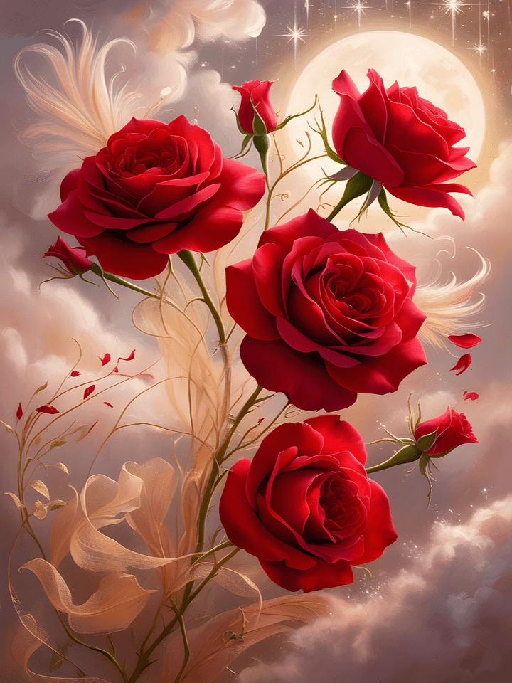 Red Roses Digital Art product image (1)