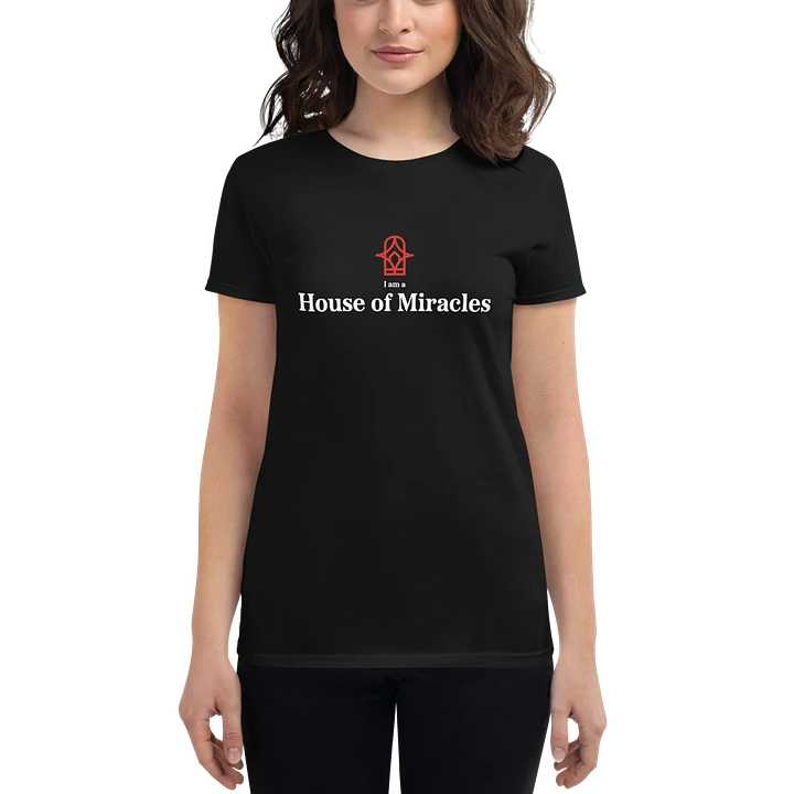 I am a House of Miracles - Fitted (Female) - Black product image (1)