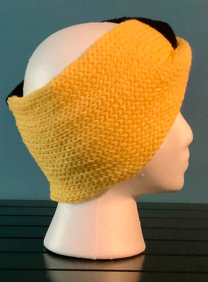 Black and Yellow Ear Warmers Regular Width product image (2)