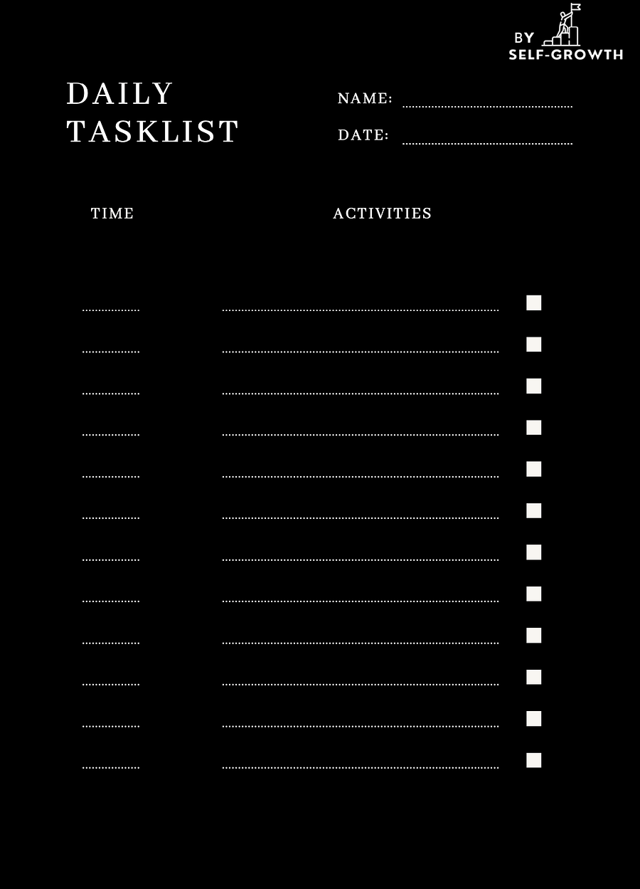 Fillable Dailytask List Planner product image (1)