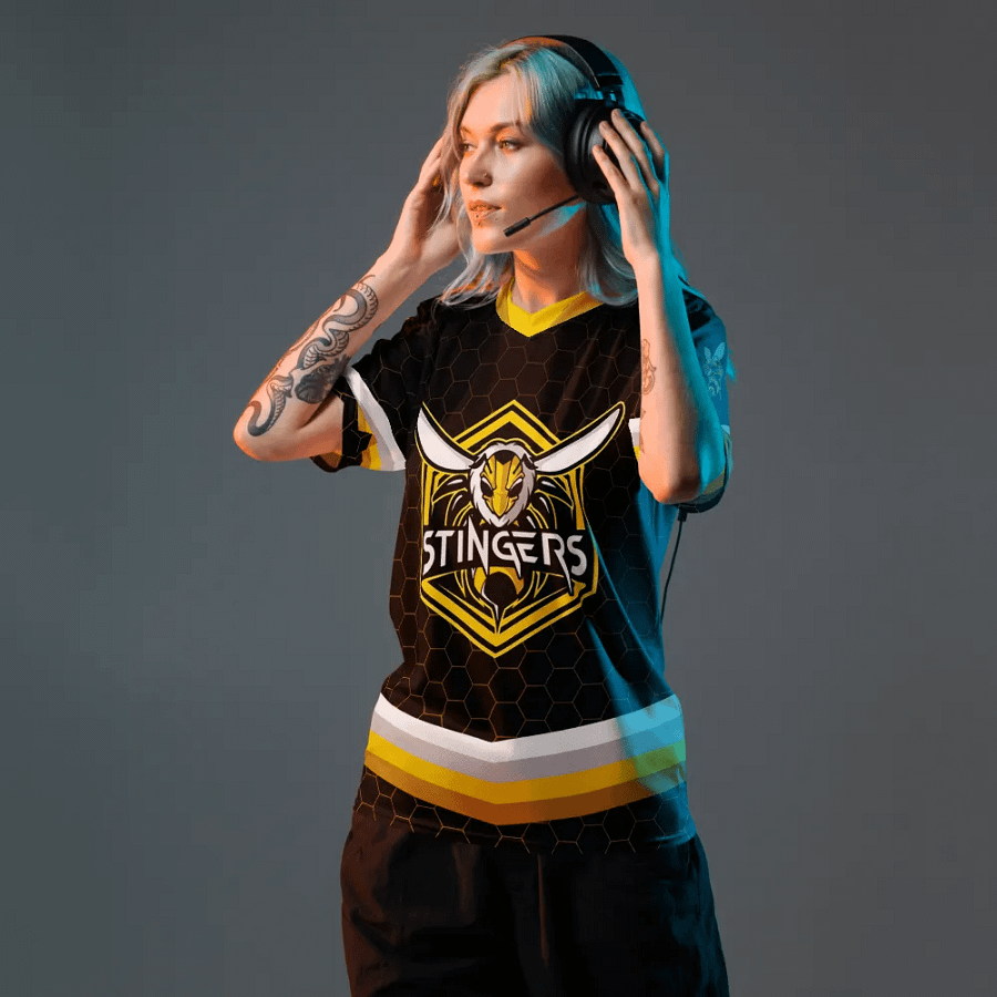 Sass City Stingers Official Sportsball Jersey (Honeycomb Edition) product image (9)