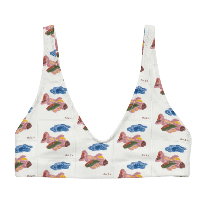 Kid Airplane (All-Over Print Recycled Padded Bikini Top) product image (2)