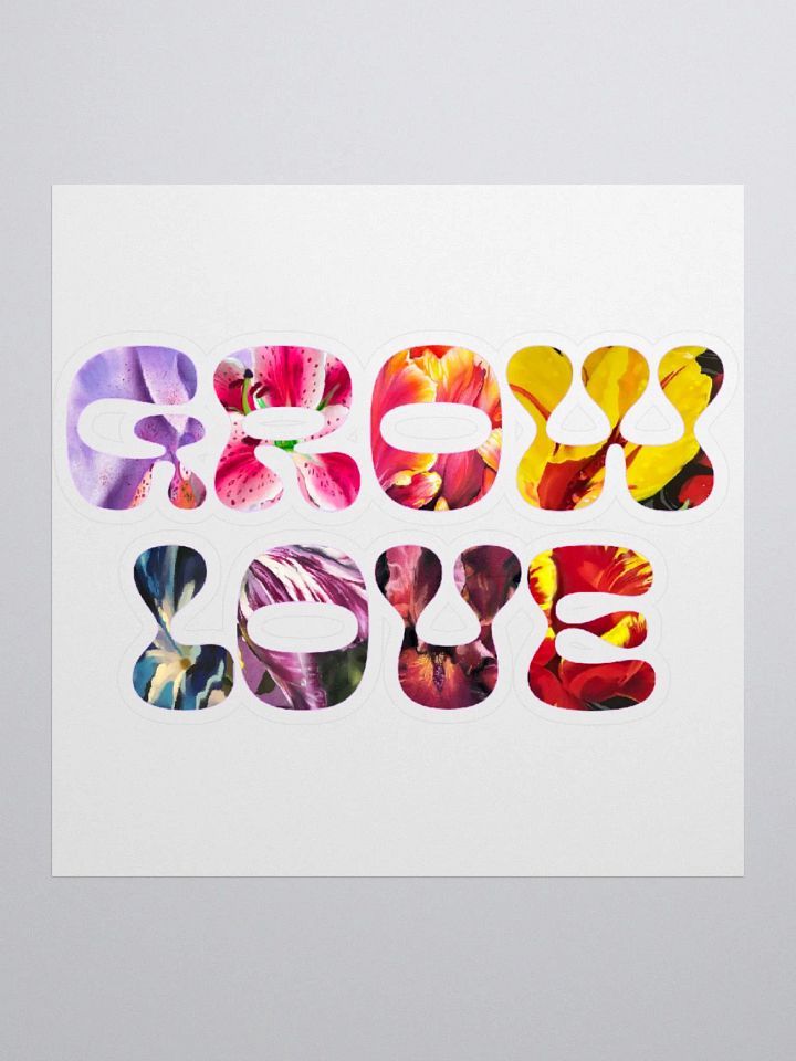 Grow Love Vinyl Sticker product image (1)