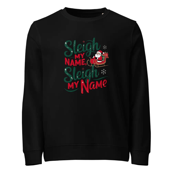 Festive Sleigh Ride Organic Sweatshirt product image (1)