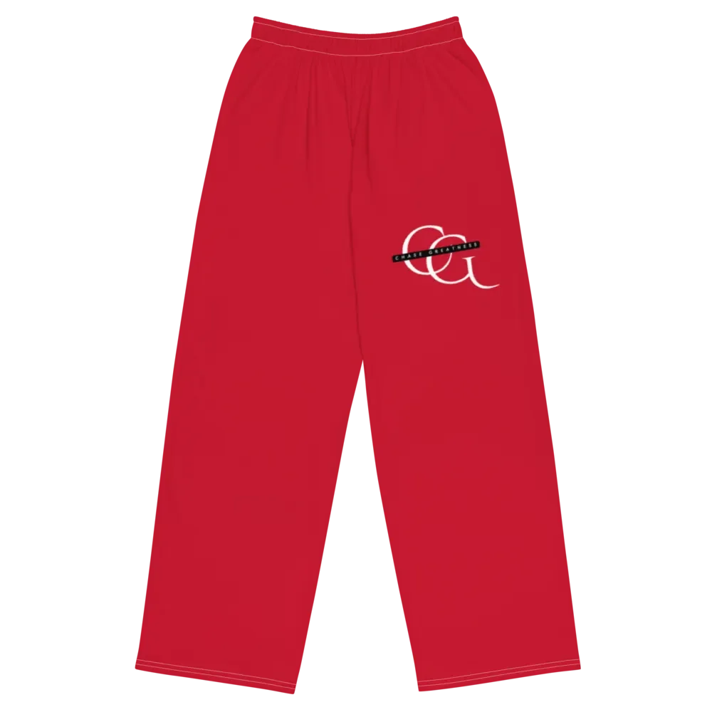 CG Red Unisex Wide-Leg Pants product image (1)