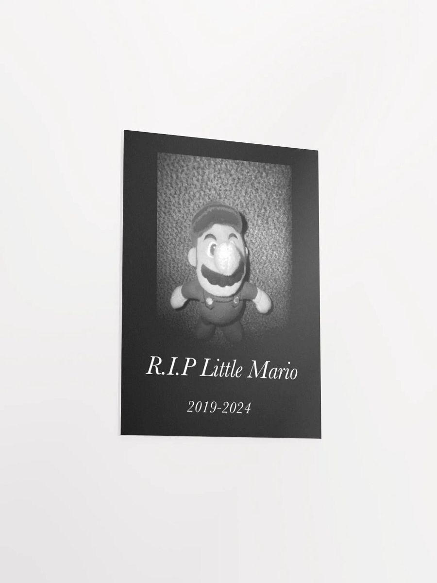 Little Mario Memorial Poster (rest in peace.) product image (3)
