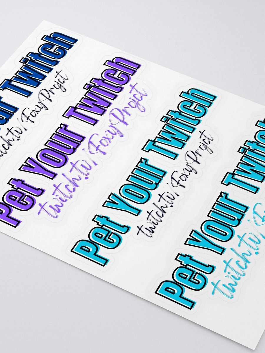 Pet Your Twitch Sticker Sheet product image (3)