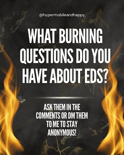 Ask me because I have the details about EDS and the holistic and natural insights for healing symptoms. 

If I don’t know the...