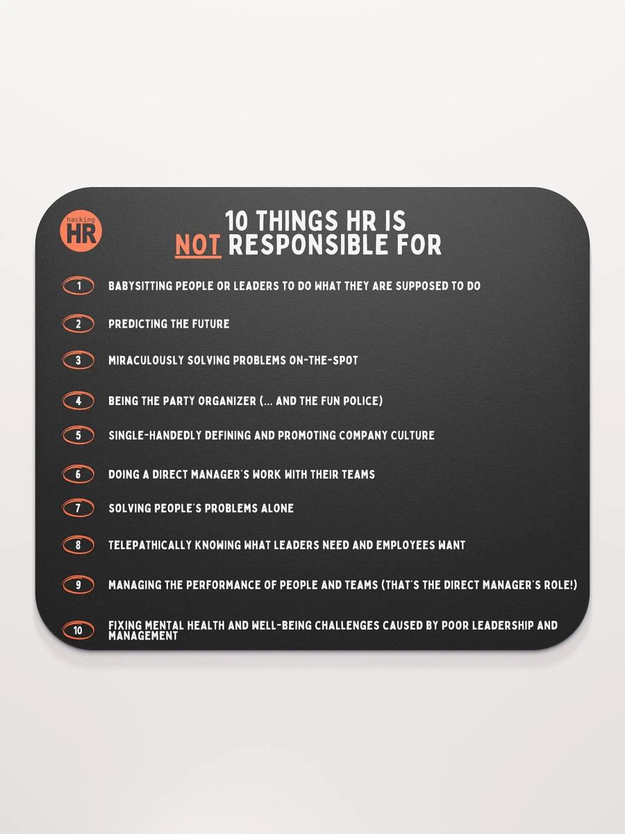 Not Your HR's Job List Mouse Pad product image (6)