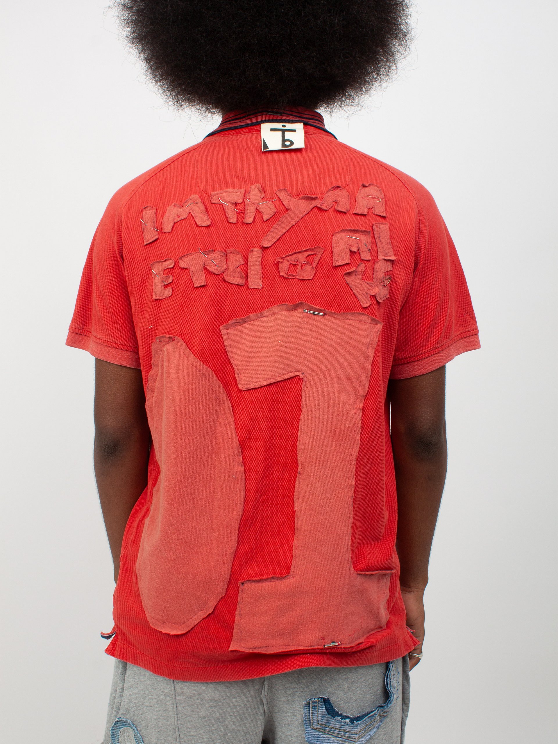 RED 01 JERSEY POLO TEE – M product image (1)