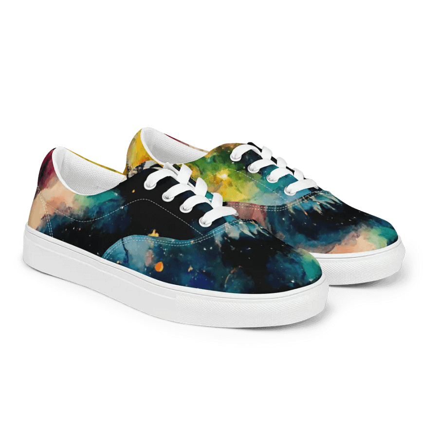 Starry Night women's canvas Lace-Up Shoes product image (3)