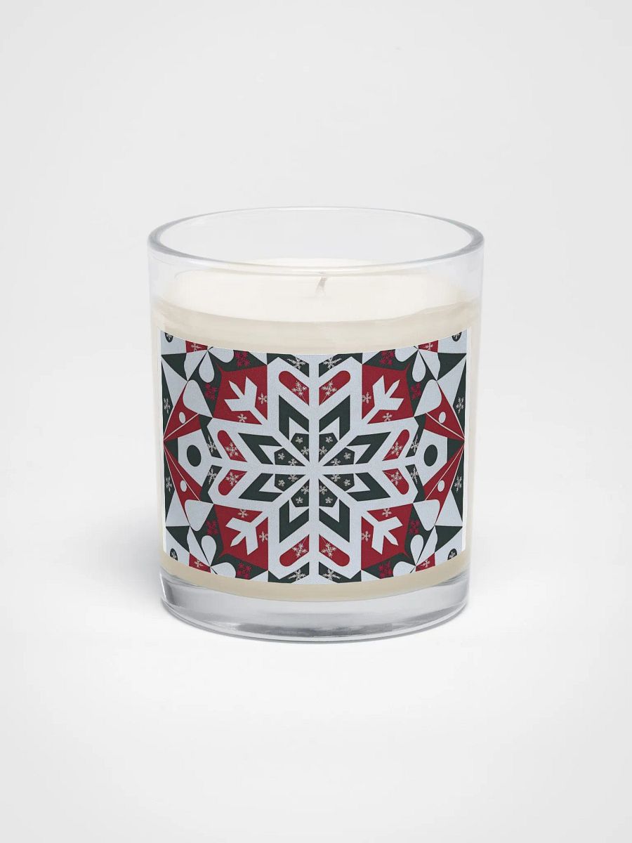 Snowflake patterned Soy Wax Candle product image (1)