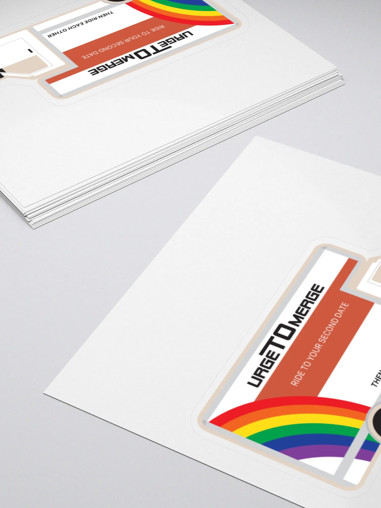 Urge to Merge Sticker | Funny Gay Art product image (4)
