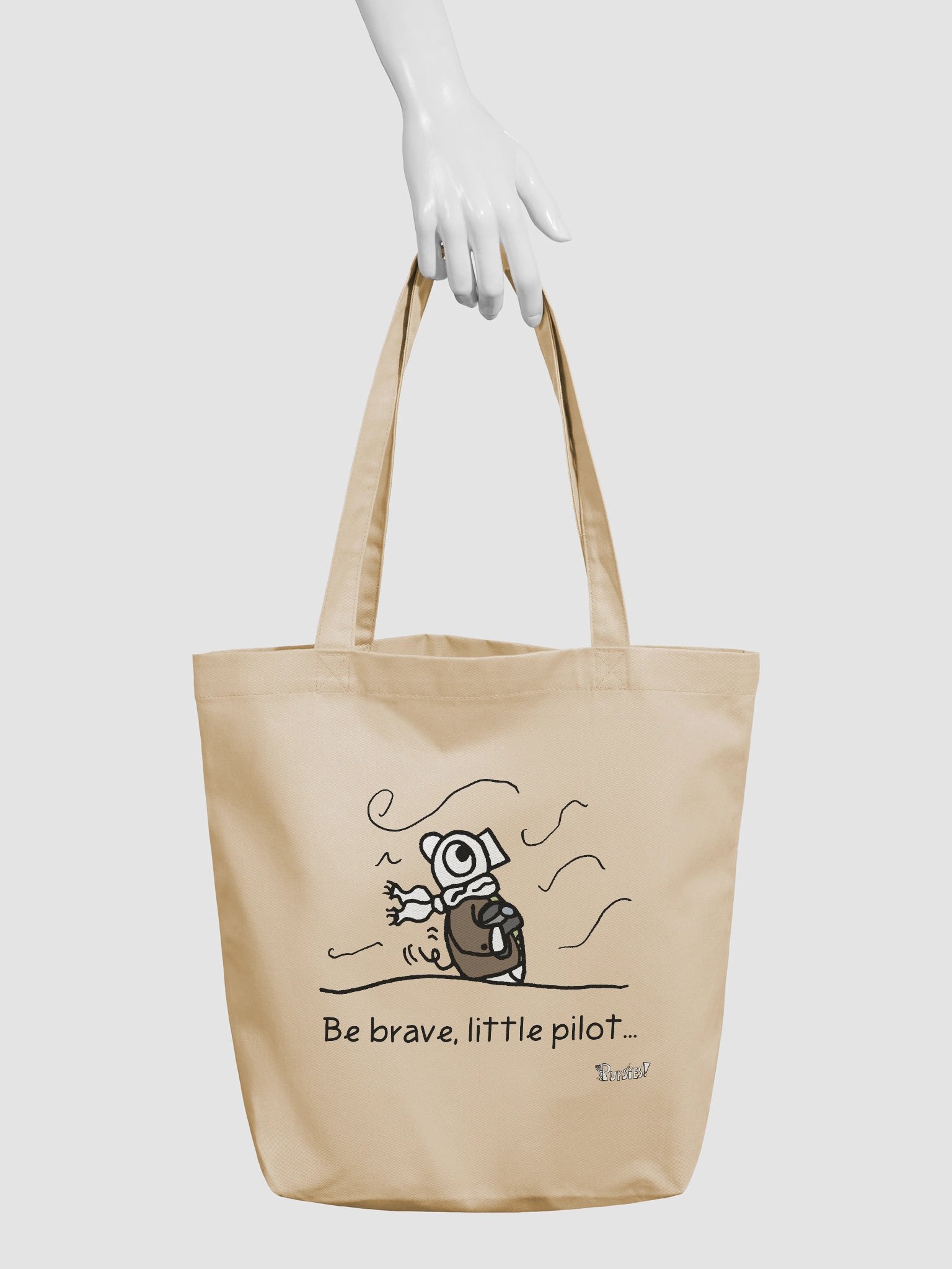 'Be brave, little pilot' Tote Bag - Pupsies! product image (3)