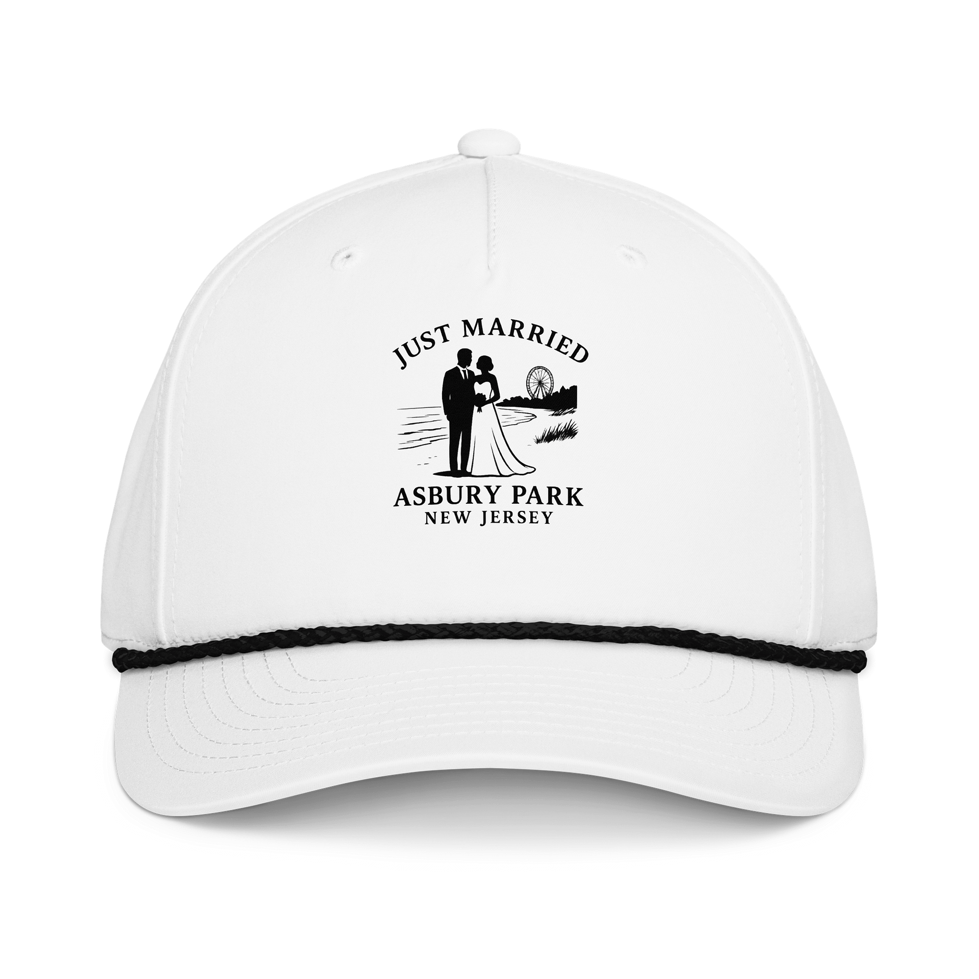 Asbury Park NJ 5-Panel Classic Rope Wedding Cap product image (1)