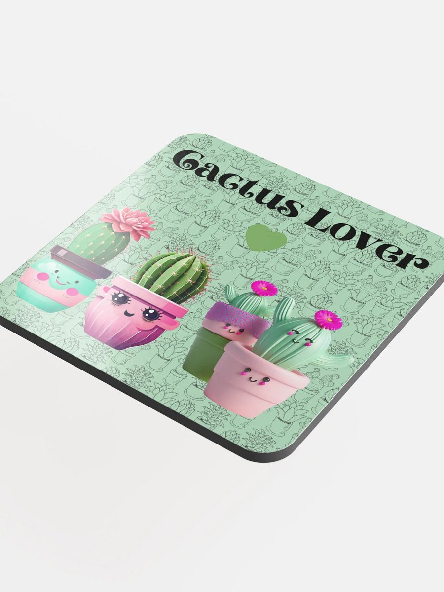 Cactus Lover Glossed Coaster product image (4)