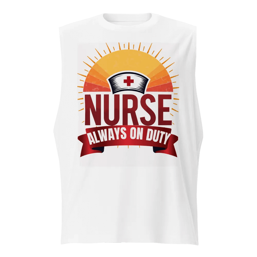Sunshine Nurse Always On Duty Muscle Tank product image (5)