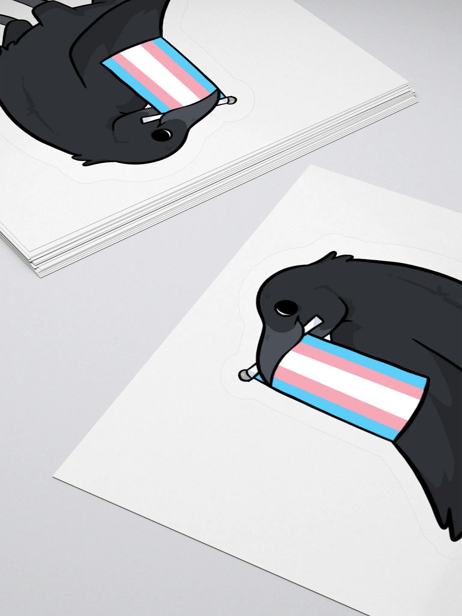 Trans Crow Sticker product image (4)