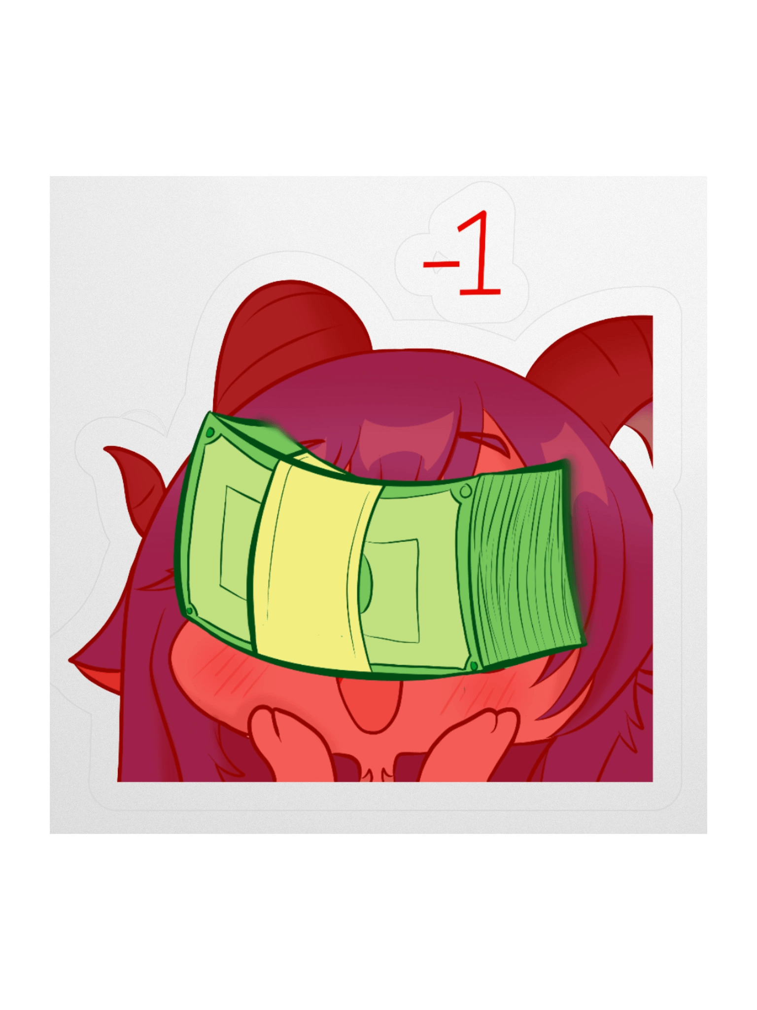 Aqwamog Money Damage Sticker product image (1)