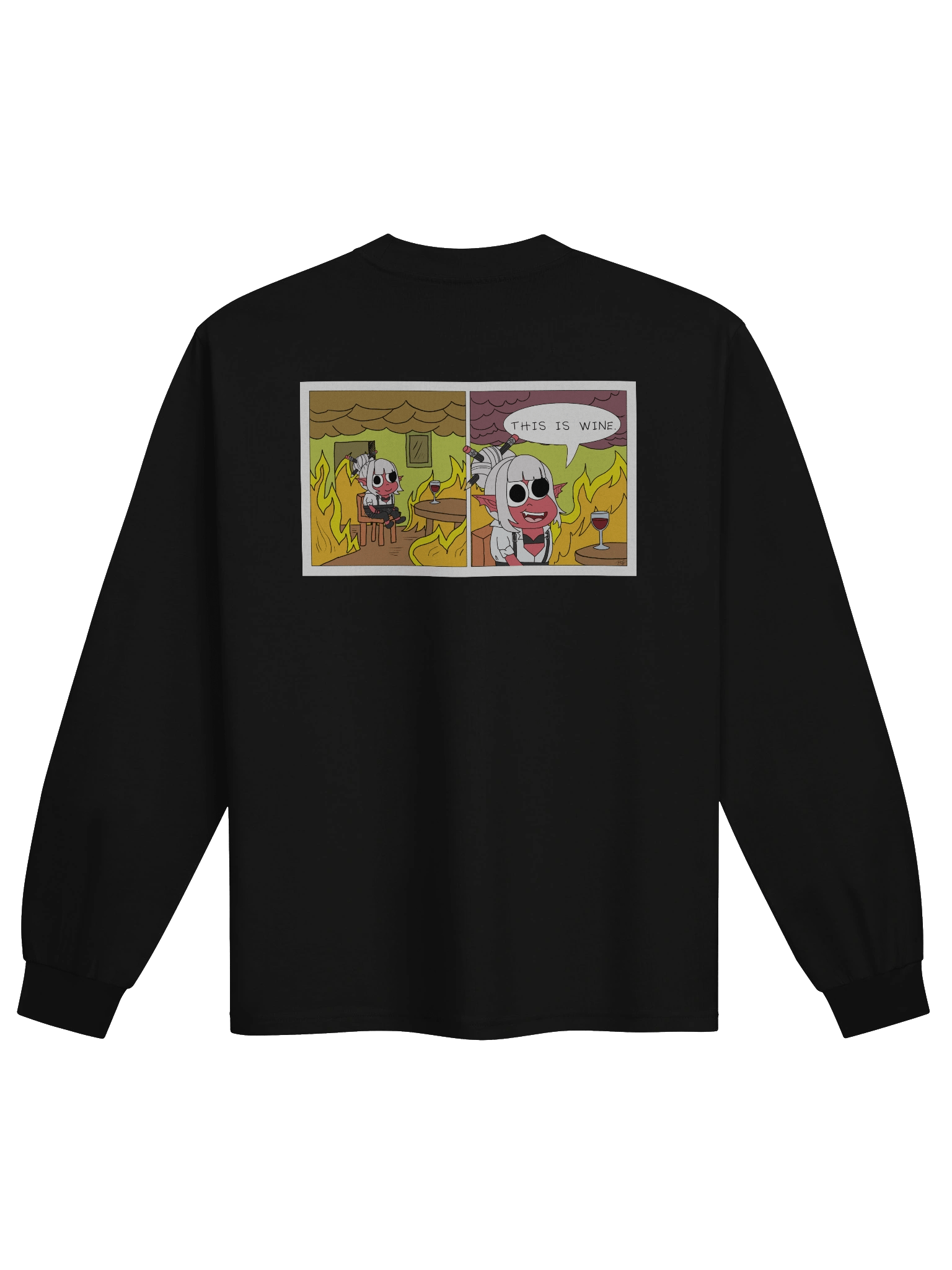 [Meme] This is Wine Long Sleeve Tee product image (1)