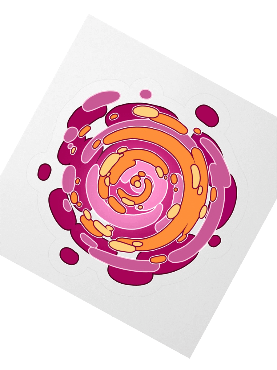 Time Warp Sticker (Lesbian Pride Flag) product image (2)