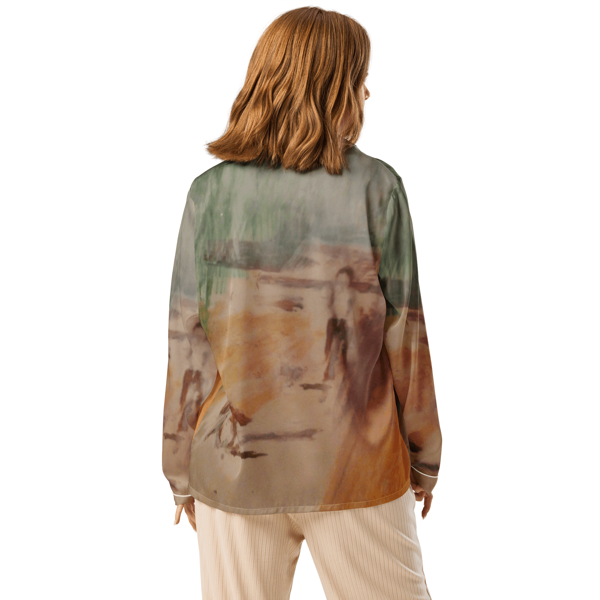 PopcornAnime Dreamy Abstract All-Over Print Pajama Top product image (2)