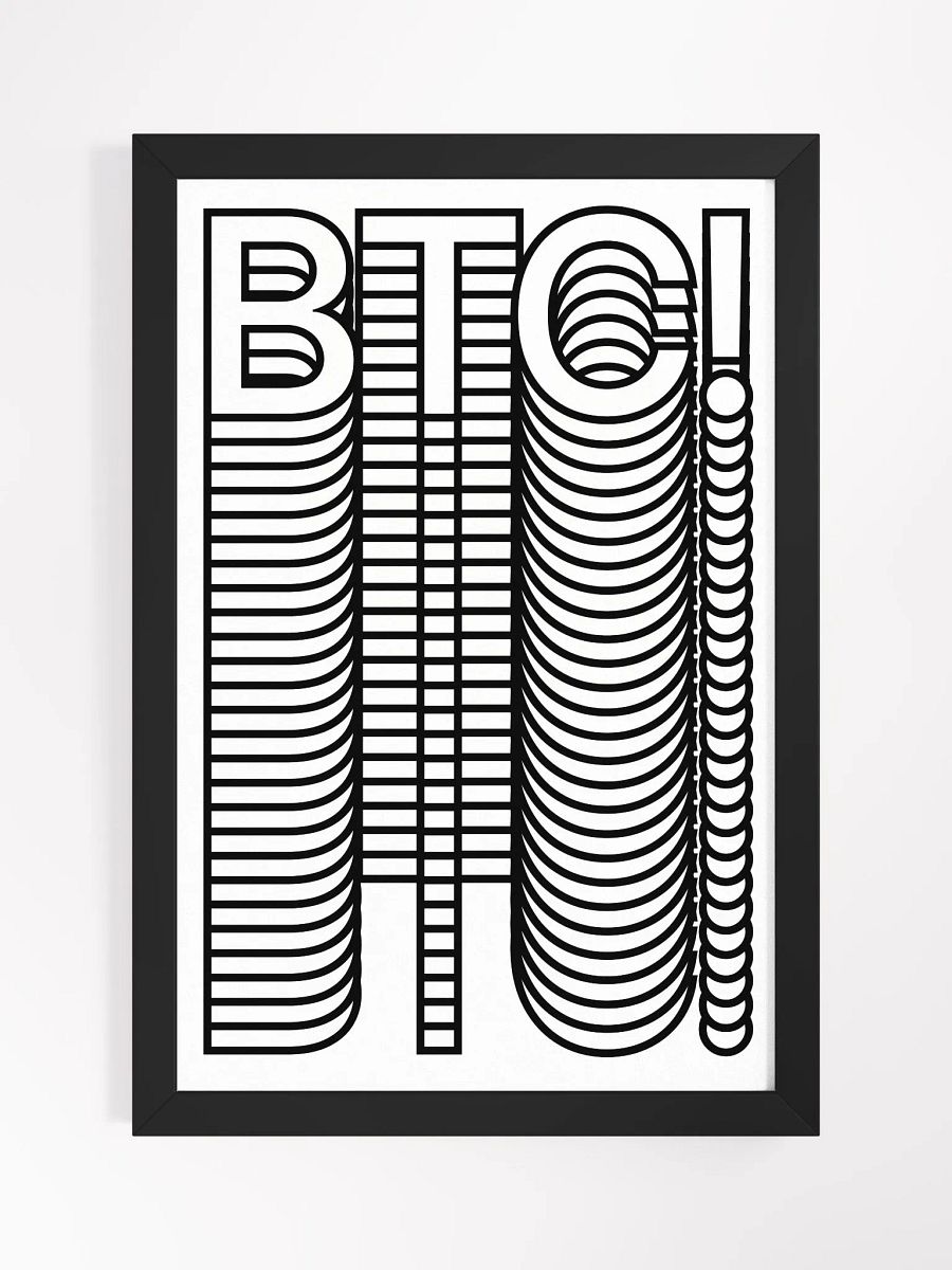 BTC! Stacks Poster [framed] product image (1)