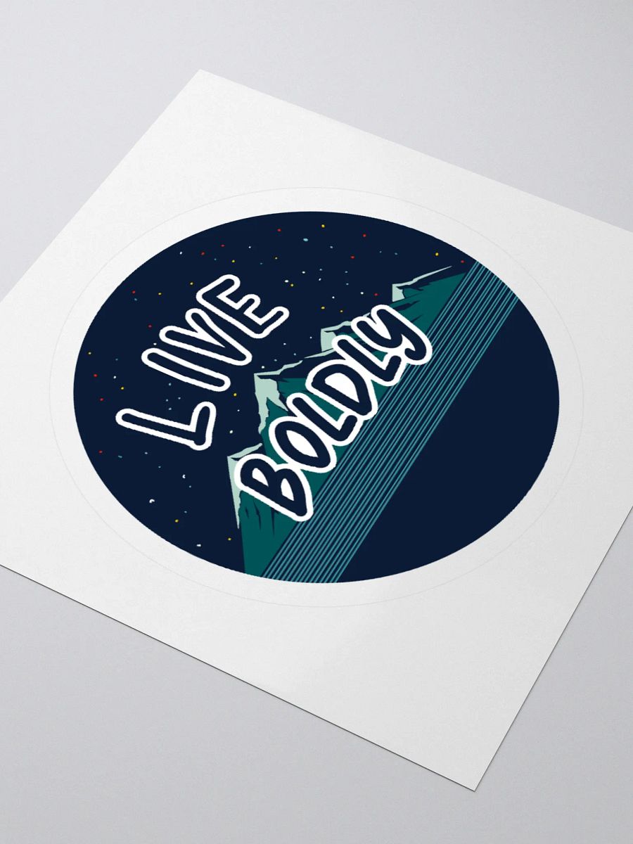 Starry Mountain Live Boldly Kiss Cut Stickers product image (8)